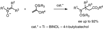 ニトロンのアルドール型不斉炭素炭素結合形成反応 図1
